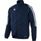 Bunda-mikina pmsk Adidas T12 na zip modr - kliknte pro vt nhled